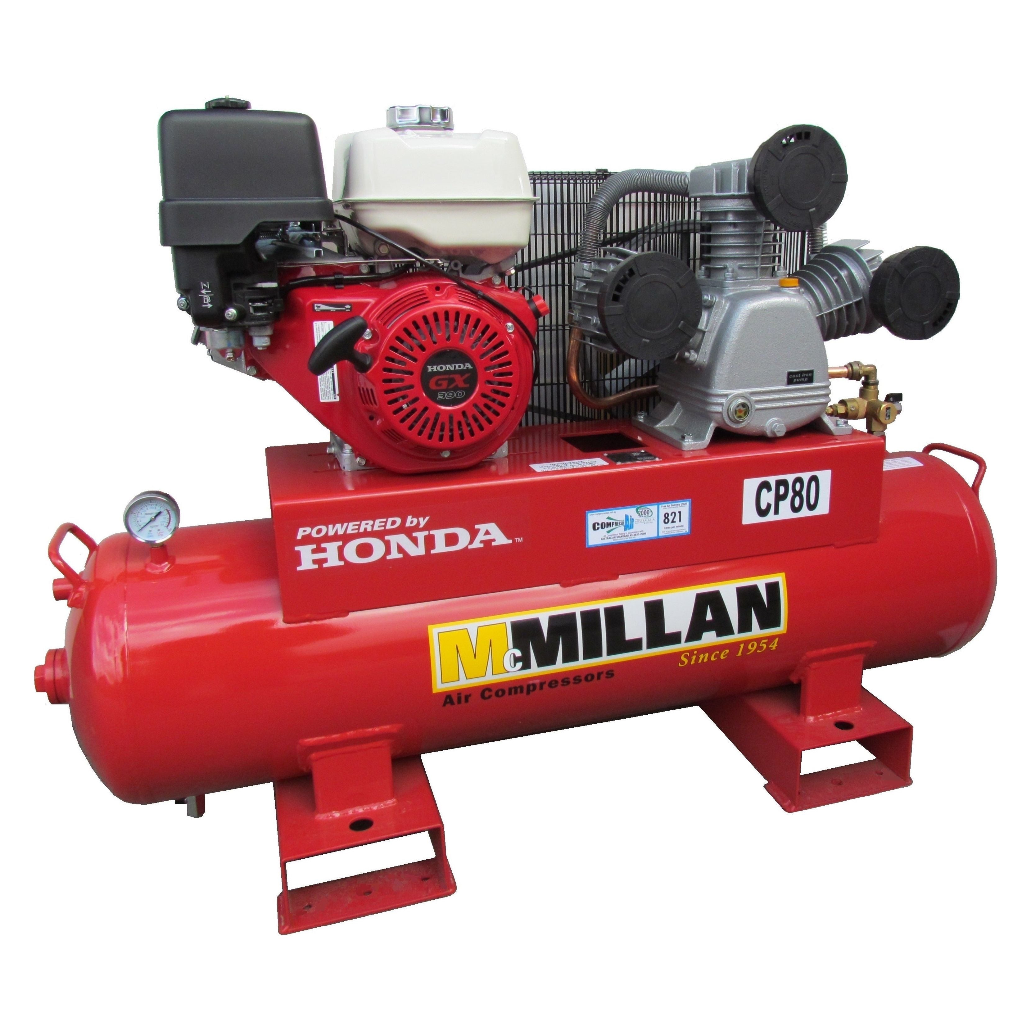 MCMillan - CP Series Cast Iron pump Honda 9.0Hp, petrol GX270 | CP 80