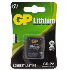 Powercell - GP 6.0V 1400mAh Lithium CR-P2 Battery Card of 1 | CRP2C1
