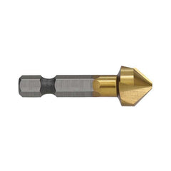 Countersink 3 Flute 13mm TiN 1/4in Hex Shank Carded