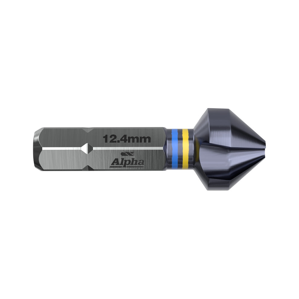 Alpha - 2.8 - 12.4mm Onsite Plus Multi-Use 90 Degree Countersink - 3 Flute