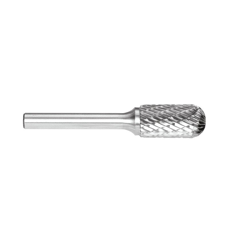 1/2in Cylindrical Ball Nose Carbide Burr Carded