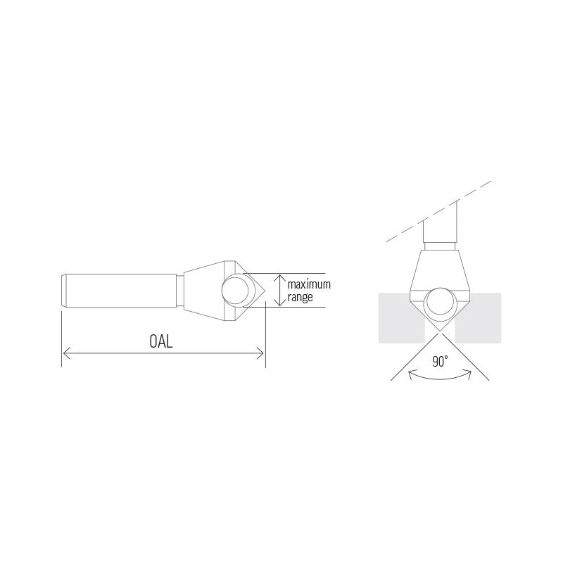 Countersink Cross Hole - 10mm