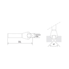 Countersink Cross Hole - 10mm