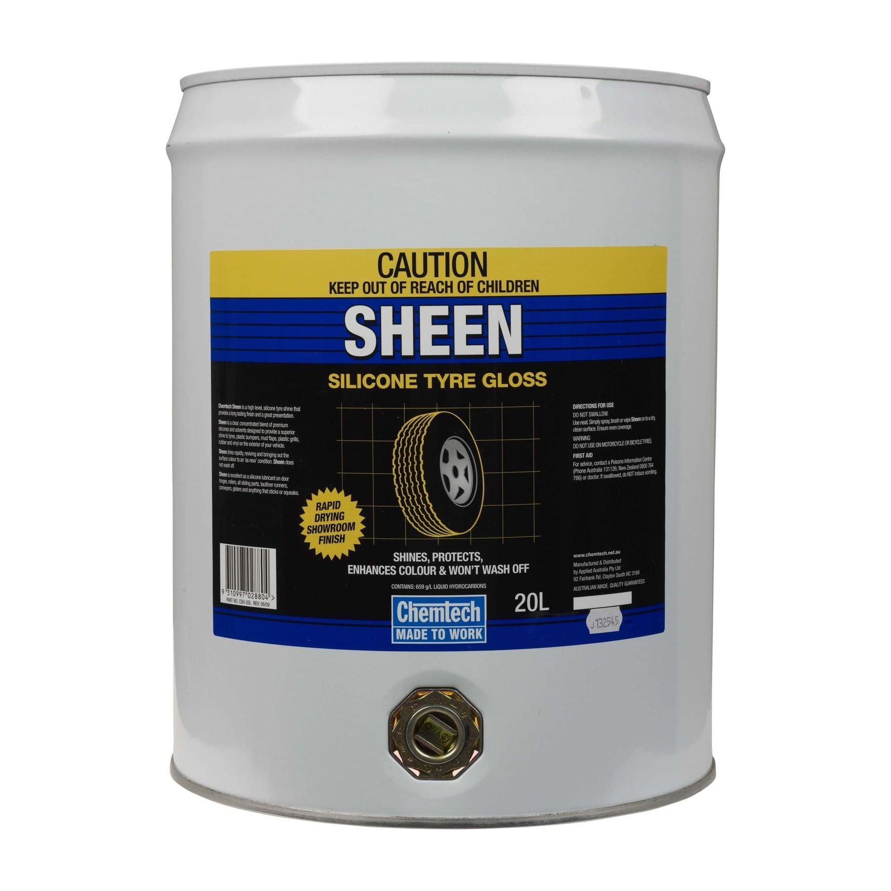 Chemtech - Sheen Tyre Shine 20l | CSH-20L