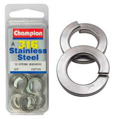 Champion - SPRING WASHERS-STAINLESS STEEL-10mm-316/A4 | CSP120
