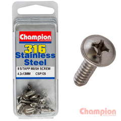 Champion - 4.2mm x 13mm Mushroom Head Self-Tapping Screws | CSP135