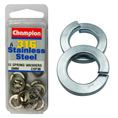 Champion - Spring Washers Stainless Steel 8mm - 316/a4 | CSP30