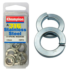 Champion - Spring Washers Stainless Steel 10mm - 316/a4 | CSP31