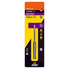 5.0 x 115mm Reo Head SDS Plus 4 Cutter Masonry Drill Carded