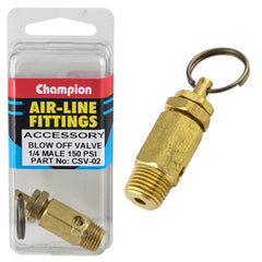 Champion - BLOW OFF VALVE 150 PSI-1/4"-MALE | CSV-02