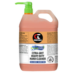 Chemtools - Hand Cleaner, Heavy Duty, ‘Citra-Grit’, 5L Pump Bottle | CT-HC-5L