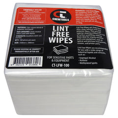 Chemtools - Wipes, Lint-Free, 350mm x 300mm, Pack of 100 Sheets | CT-LFW-100