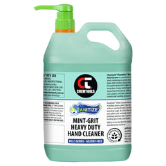 Chemtools - Hand Cleaner, Heavy Duty, 'Mint-Grit', 5L Pump Bottle | CT-MHC-5L