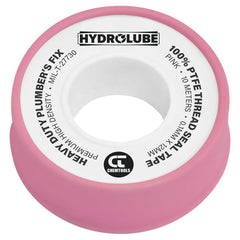 Chemtools - Thread Seal Tape, PTFE, 12mm, 10 Meter Spool, Pink (Heavy Duty Plumber's Fix) | CT-TP12-10P
