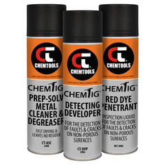 Chemtools - Weld Crack Detection (Fault Finding), Dye Penetrant Test Kit, 3-Piece | CT-WCFF