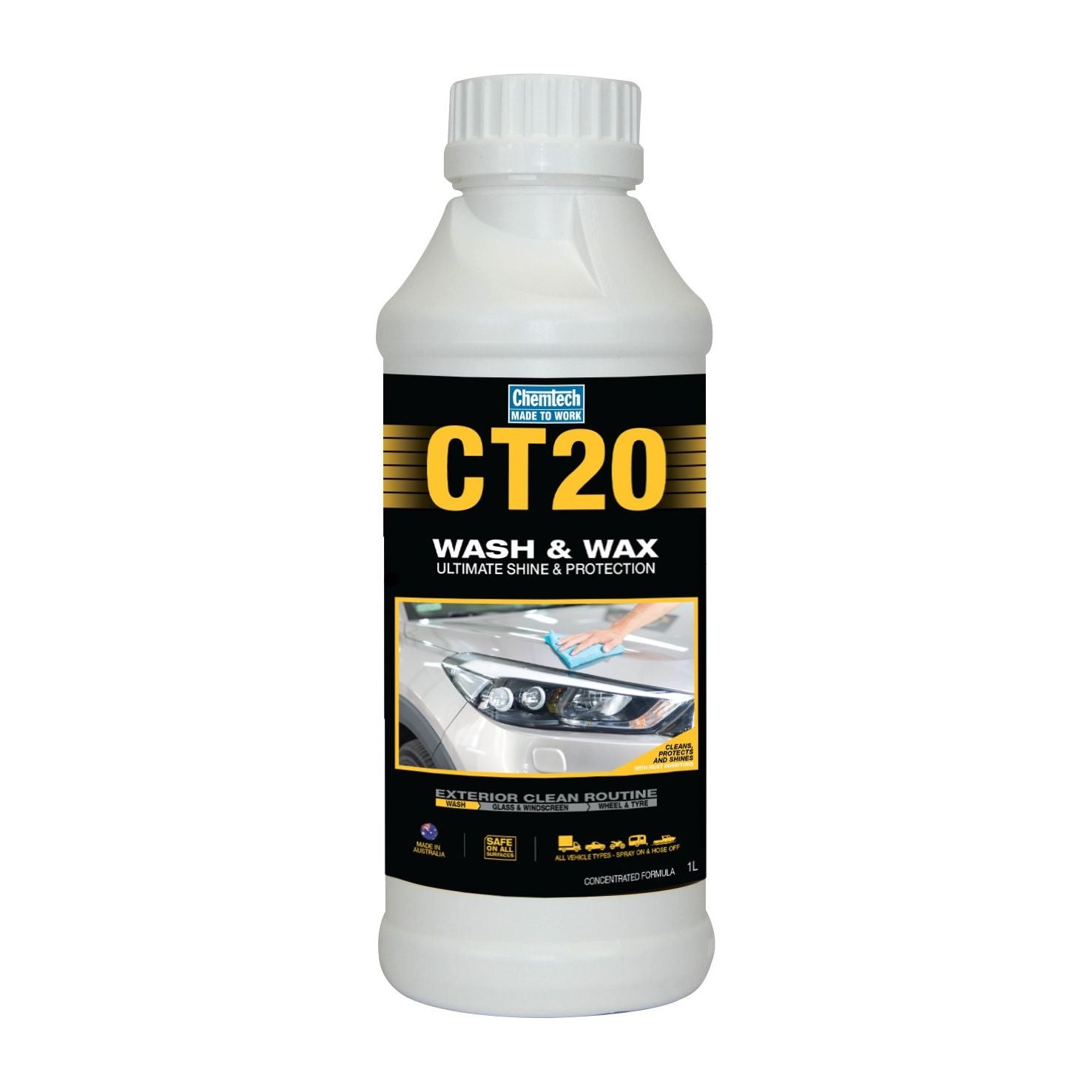 Chemtech - Ct20 Wash N Wax 1l | CT20-1L