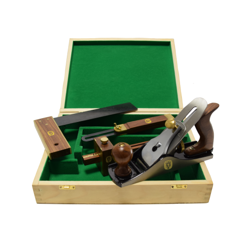 Spear & Jackson - Carpenters Tool Set 4Pce. Mortice Gauge, Square, Bevel No4 Plane | SJ-CT4PS