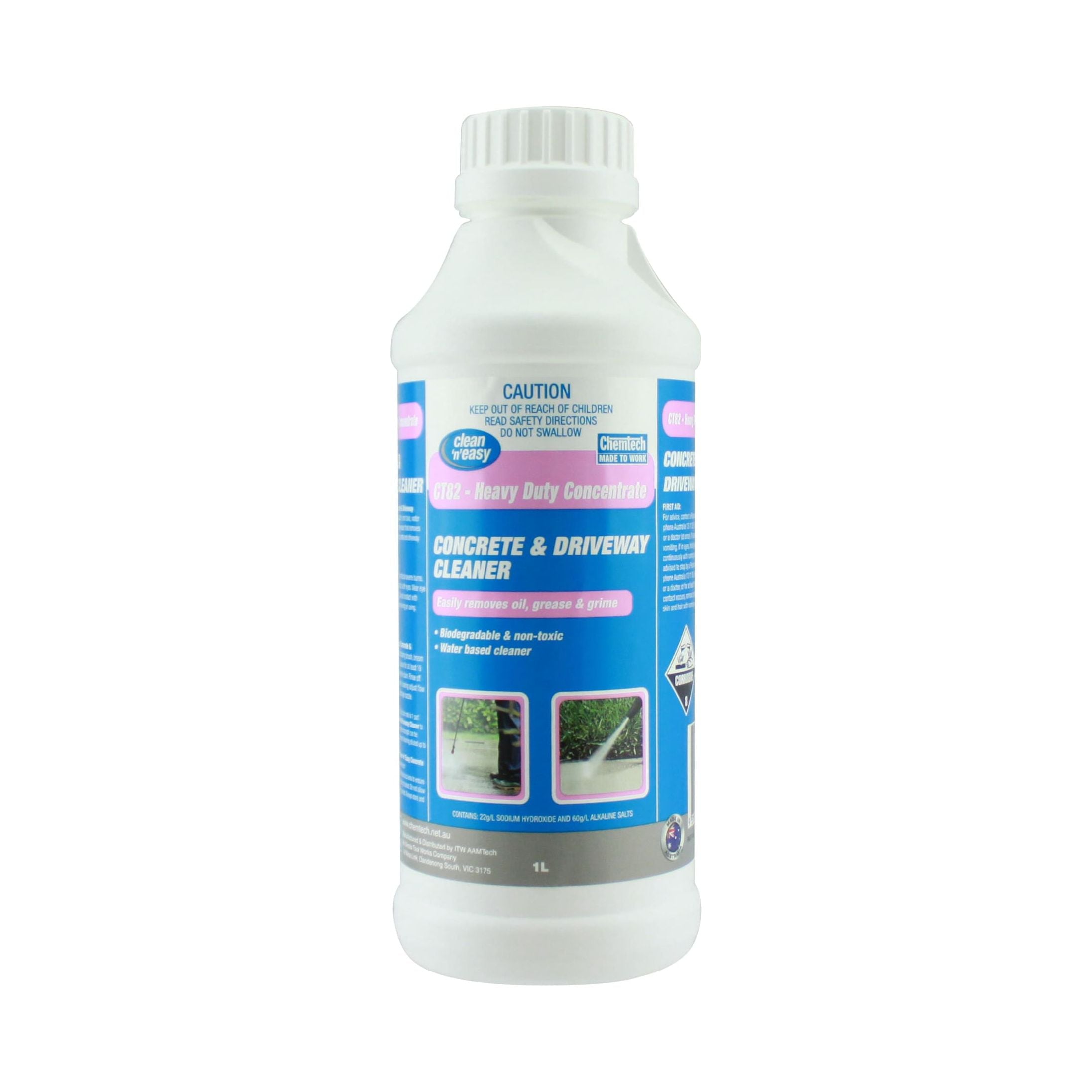 Chemtech - Clean N Easy Ct82 Concrete Driveway Clnr 1l | CT82-1L