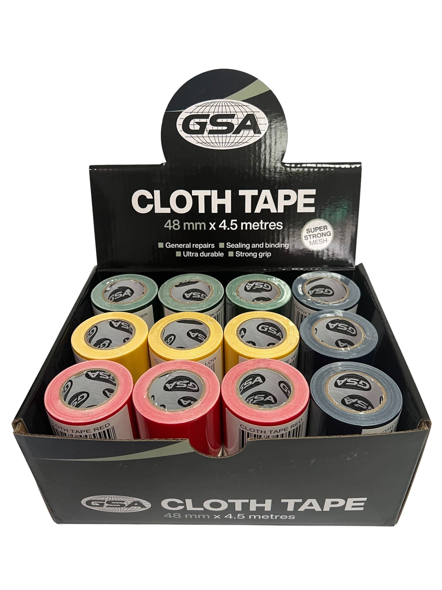GSA - Cloth Tape Counter Display 24 Rolls | CTCD