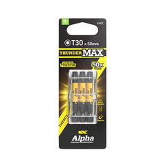 Alpha Thundermax X 50mm Impact Power Bit Handipack (x10)