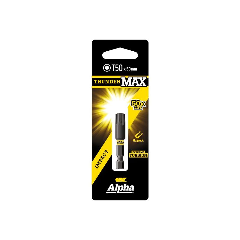 ThunderMax TX50 x 50mm Impact Power Bit Carded