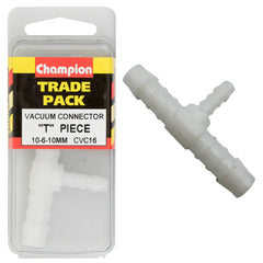 Champion - HOSE FITTING-REDUCING "T" PIECE-PLASTIC-10-6-10mm | CVC16