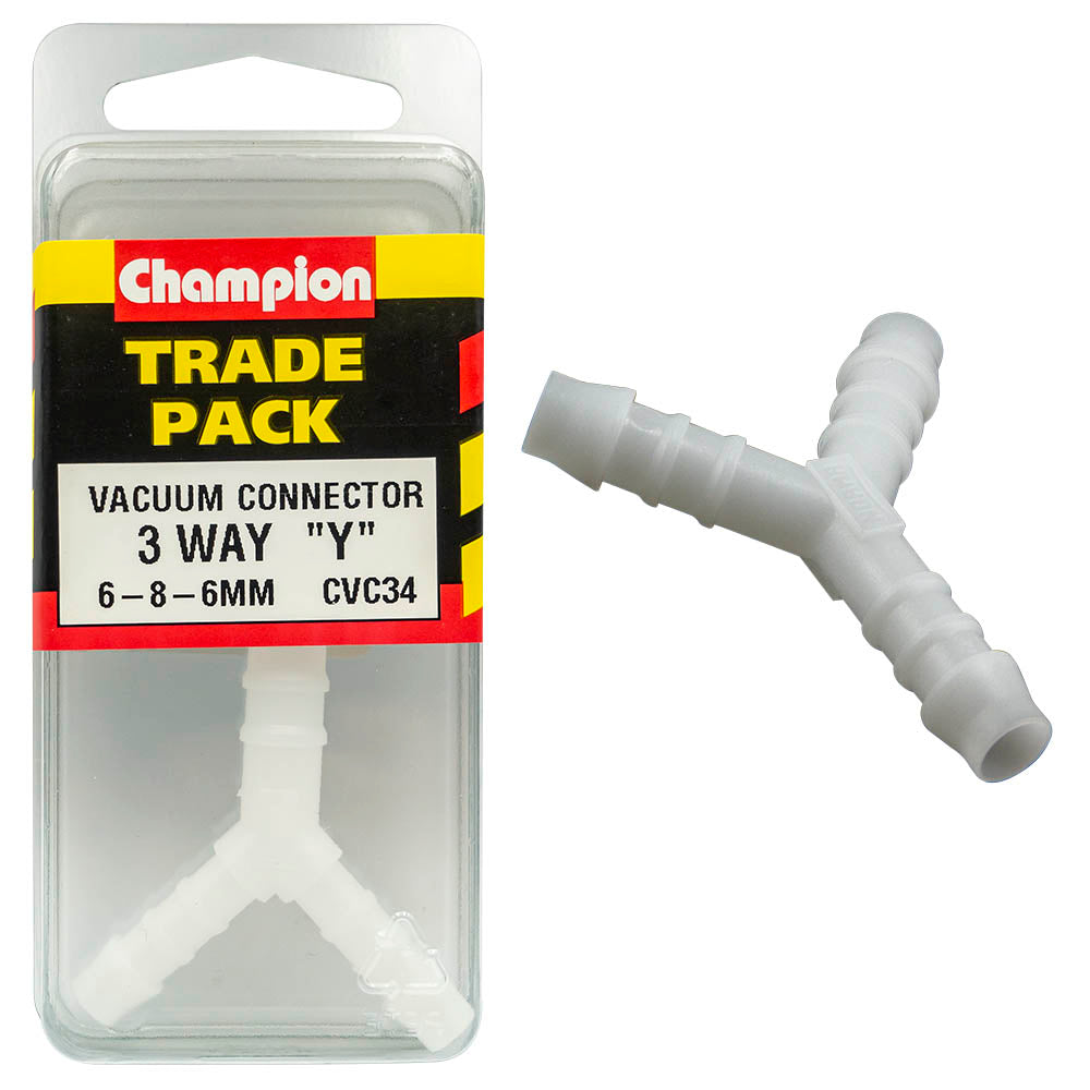 Champion - HOSE FITTING-REDUCING "Y" PIECE-6-8-6mm | CVC34