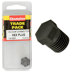Champion - HEX TAPER PLUG-PLASTIC-1/4" BSP | CVC42
