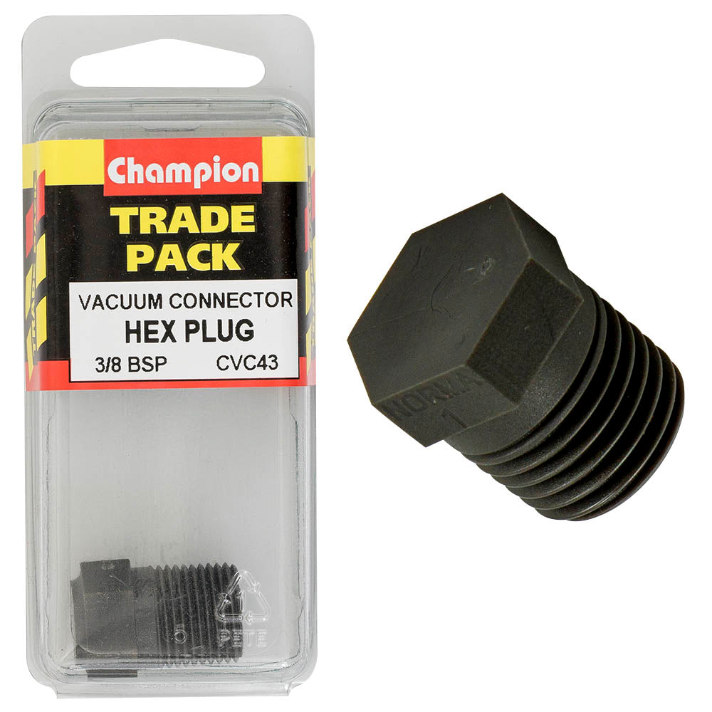 Champion - HEX TAPER PLUG-PLASTIC-3/8" BSP | CVC43