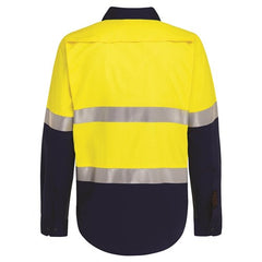 Worksense - Shirt Boomerang CW9186497 LS Ripstop 2T Hoop Tape Vented Yellow/Navy Size 5XL | CW9186497YNR5XL