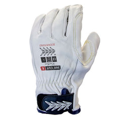 Frontier -  Boomerang Brand Cut resistant E Riggers Gloves with wrist ta White Size Large | 9322297091693