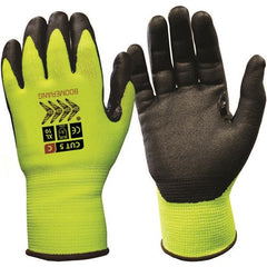 Frontier -  Glove Boomerang Maaraka Nitrile Cut C Vending Fluro Yellow Size Extra Large | 9322297101156