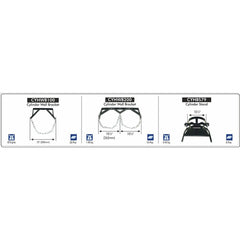 Weldtronic - Cylinder Holder Single 175-245mm | CYHWB100