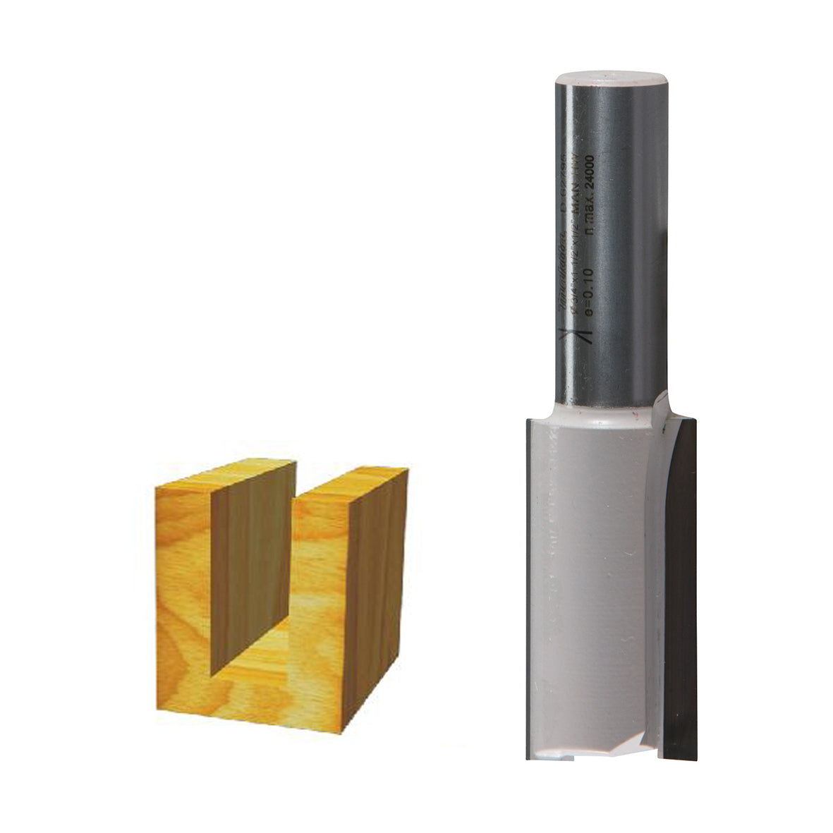 Makita Router / Trimmer 7/32" 5.5mm Straight Tct Bit 2- Flute / 73mm O/Len 30mm W/Len - 1/2" Shaft  | SKU  D-01585