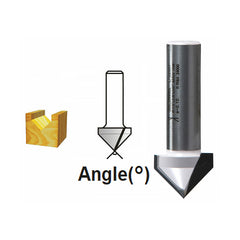 Makita Router / Trimmer 3/4" 19mm Core Box Tct Bit 2-Flute / 45mm O/Len 11.1mm W/Len - 1/4" Shaft | SKU D-01753