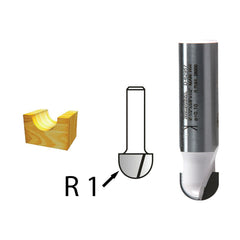 Makita Router / Trimmer 1/2" 12.7mm Top Bearing Flush Tct Bit / 63mm O/Len 25mm W/Len - 1/4" Shaft | SKU D-02054