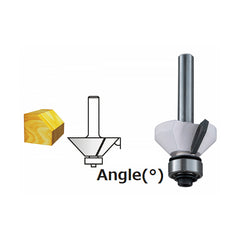 Makita Router / Trimmer 15°Chamfering Tct Bit / 51mm O/Len 18mm W/Len - 1/4" Shaft  | SKU  D-02509