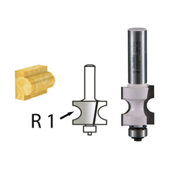 Makita Router / Trimmer 5/32" 4mm Classical Bead Cove Tct Bit / 50mm O/Len 12.7mm W/Len - 1/4" Shaft  | SKU  D-02705