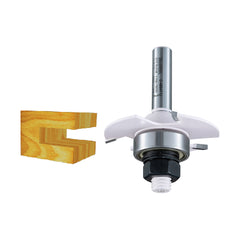 Makita Router / Trimmer 3/8" 9.5mm Stile & Rail Ogee Tct Bit / 76mm O/Len 22mm W/Len - 1/2"Shaft  | SKU  D-02864