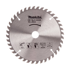 Makita - Standard TCT Saw Blade 165mm x 20mm x 40T | D-03349