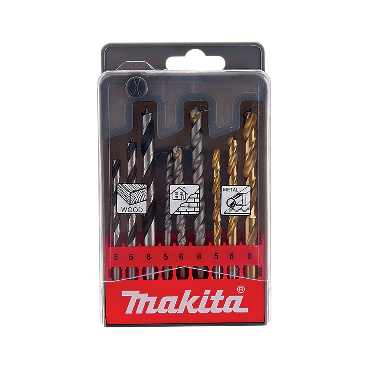 Makita - Drill Bit Assortment Set 9pc - Metric | D-16405