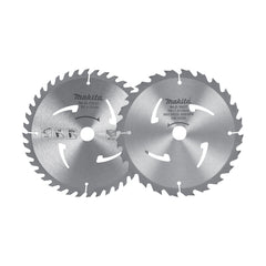Makita - Standard TCT Saw Blade 185mm x 20mm x 24T & 40T - TWIN Pack | D-19043