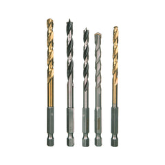 Makita - 5 Piece 1/4" Hex Drive Combination Metal / Wood & Masonry Drill Set - Metric | D-23759