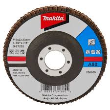 Makita - 115mm FLAP DISC 80# Grit - Aluminium Oxide - Flat  | D-27252