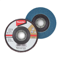 Makita Accessories - 100mm Flap Disc 120# Grit - Zirconia Alumina - Flat | D-27610