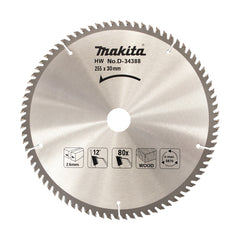 Makita - Standard TCT Saw Blade 255mm x 30mm x 80T | D-34388