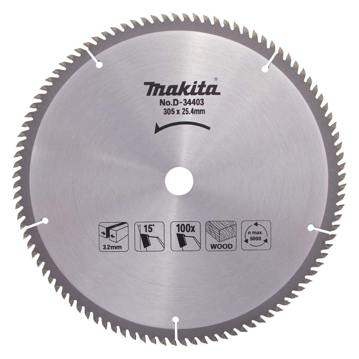 Makita - Standard TCT Saw Blade 305mm x 25.4mm x 100T | D-34403