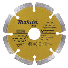 Makita - 105mm x 20/16 Diamond Blade Segmented - Laser Weld | D-44373