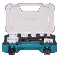 Makita - 9 Piece Standard Bi-Metal Plumber Hole Saw Set | D-47117