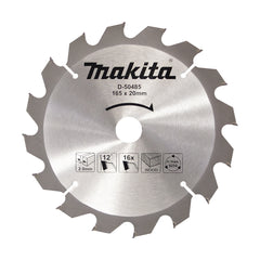 Makita - Economy TCT Saw Blade 165mm x 20mm x 16T - Circular Saw | D-50485